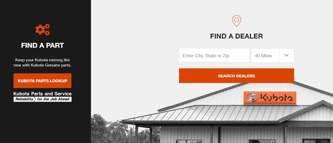 Kubota tractor dealers locator