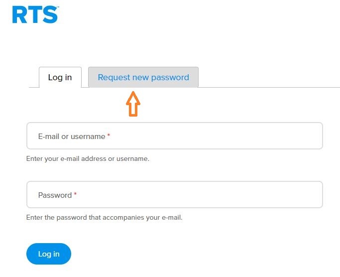 RTS Carrier Services Login reset password 1