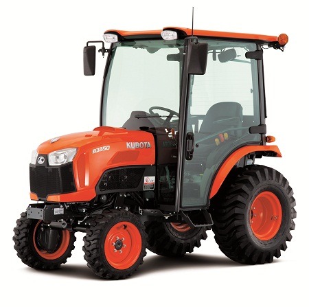 Kubota B3350HSDC tractor angle view