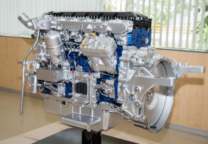 Volvo 9400XL Intercity Coach bus engine