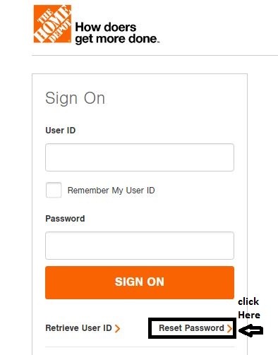 Home Depot Credit Card Login forgot password 1