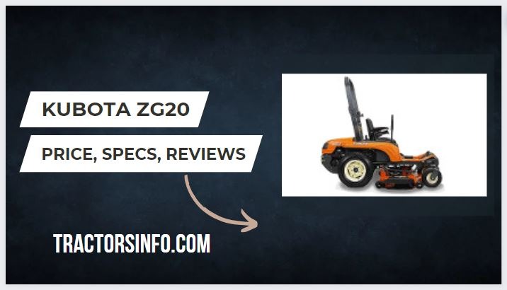 Kubota ZG20 Specs, Price New, Review, Attachments